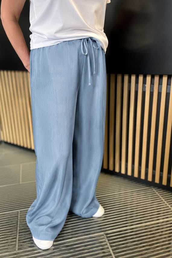 HOUSU LYOCELL JEANS XXL vaaleansininen
